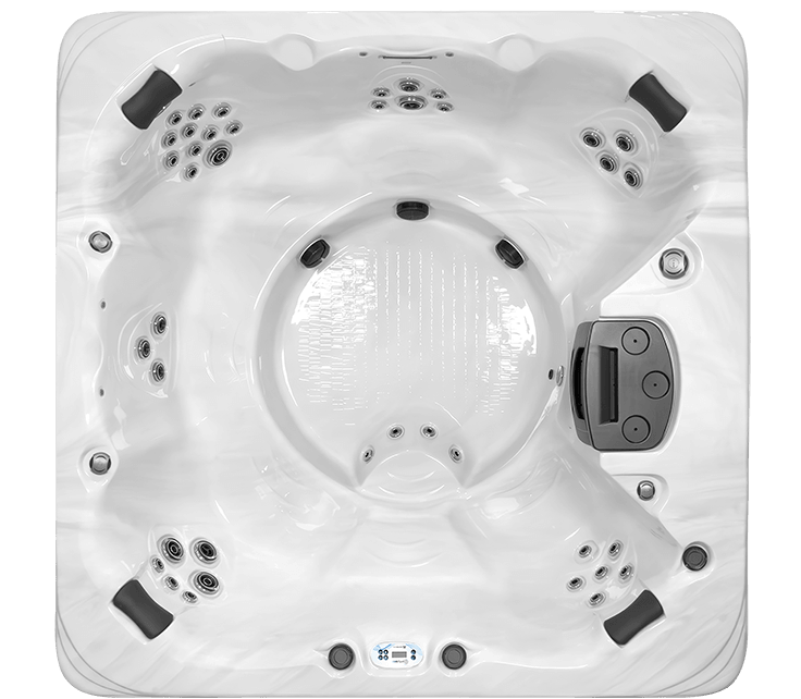 Precision 8 overhead seating layout